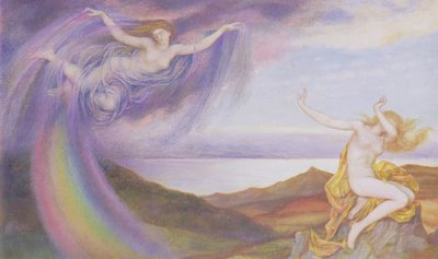 Sunbeam and Summer Shower by Evelyn De Morgan
